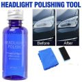 Car headlight cleaner, high density headlight retreading agent, lamp, scratches, oxidised, bright coating, crystal repair liquid, suit 10ml. 