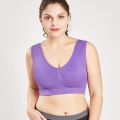 Sports Bras for Women Yoga Plus Large Big Size Ladies Cotton Bralette Mujer Top Underwear Padded Fitness Running Brassiere. 