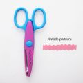 Children Kids Paper Craft Scissors 6 Cutting Patterns Curved Edges DIY Decorative Scissor For Scrapbook Album Photos. 
