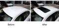 【Xiaofeng】Chiziyo 79x38cm fake black car sticker car sticker simulation sunroof edge strip optional. 