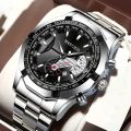 2023 New All-match Alloy Hollow Men's Wrist Watch Classic Business Versatile Student Quartz Watch. 