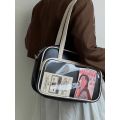 Shoulder ag ainful Square Fashion ote ag Women's Soft Leather Single Shoulder Crossbo ag College Student Classroom andbag.