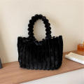 Fluffy Tote Bag Faux   Shoulder Purse Plush Handbag Winter Soft Fuzzy Top Handle Handbag Puffer Hobo Bag. 