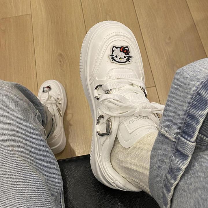 Universal Change Women's Shoes Niche Cute White Shoes