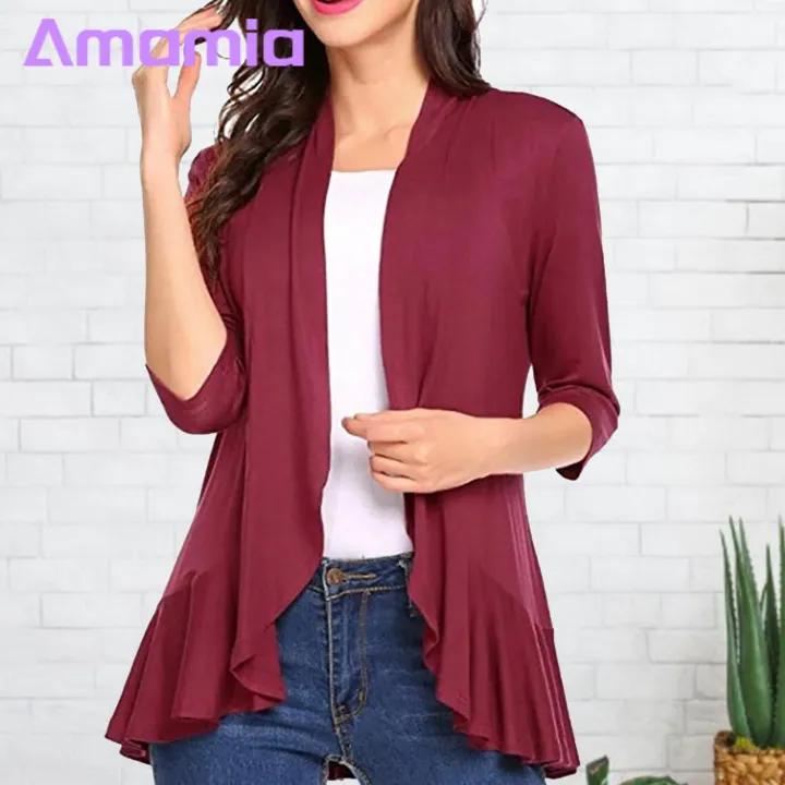 Amamia%20Lady%20Cardigan%20Long%20Sleeves%20Loose%20Ruffle%20Women%20Cardigan%20-%20Image%205