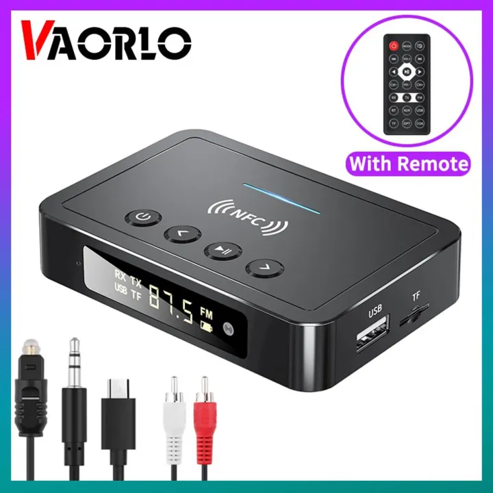 NFC%20LED%20Digital%20Display%20Bluetooth%205.0%20Audio%20Transmitter%20Receiver%203.5mm%20AUX%20RCA%20Optical%20Coaxial%20TF/U-Disk%20FM%20Mic%20Wireless%20Adapter%20-%20Image%202