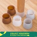 4Pcs set Silicone Chair Leg Caps Furniture Feet Pads Table Covers Socks Floor Protectors Non-Slip Cups Durable Round Bottom Pad.