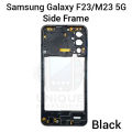 For Samsung Galaxy F23/M23 5G Side Frame + Back Panel Housing + Camera Glass Back shell Replacement Spare Parts. 