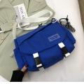 Retro Harajuku bag Trendy Canvas Student class Messenger bag Ins Versatile Canvas bag for School College students use Travel Street style.