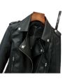 Korean Version of Slim PU Leather Jacket Women's New Motorcycle Leather Short Coat. 
