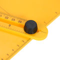 Plastic Protractor Angle Finder Measure Ruler Goniometer Articulating Arms Template Tool for Handymen Builders Craftsmen 180 Degree 25cm Rule Gauge Inch Metric. 