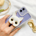 Cute Cat Head Original ins Wind Meow Star Mobile Phone Airbag Bracket Retractable Fastened Ring Desktop Lazy Holder.