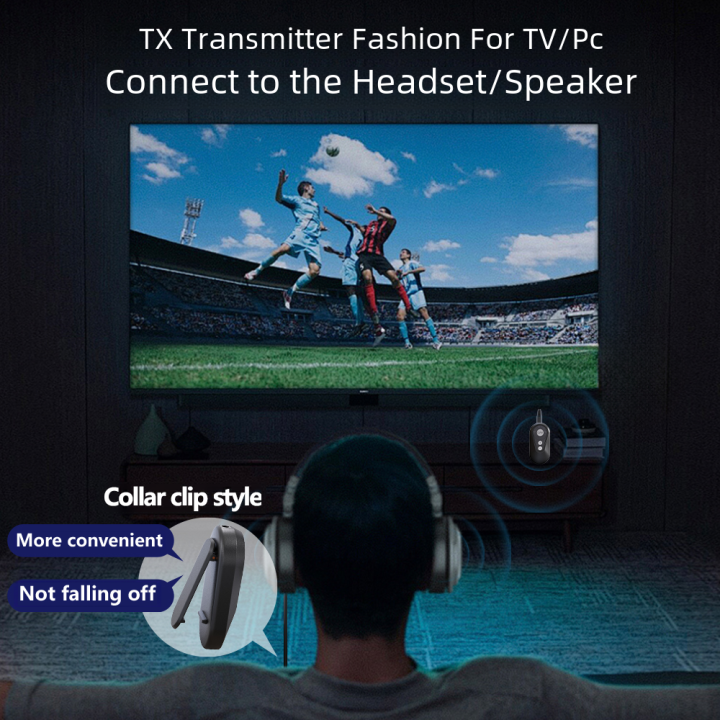 LE-Audio Transmitter and Receiver, Bluetooth 5.4, Low Latency, 3.5mm Adapter, Stereo for Speaker, Headphone, TV, Car Audio