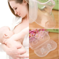 2 Piece Nipple Shield with Carrying Boxes, Silicone Nipple Protector Breastfeeding Nipple Guard Without BPA for Breastfeeding Nipple Extenders for Dear Mothers Retail Care.