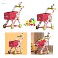 Mini Shopping Cart Toy for Kids Supermarket Trolley Shopping Cart for Age 3 4 5 Boys Girls.