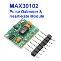 MAX30102 MAX 30102 Heart Rate Oximeter Sensor Arduino Module Pulse Oximeters Development Board Sensor Module With 7 Pin Cables Connections Header. 
