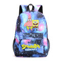 Amazon School Season Supply Sponge Baby Starry Sky Schoolbag spongbob Student Travel Learning Backpack.