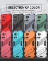 lthmy for OnePlus 10R Cover Shockproof Hard Case Full Protection Back Cover Punk Casing with Kickstand. 