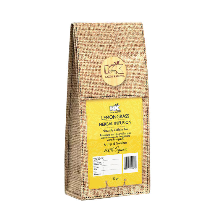 Kazi & Kazi Tea Lemongrass Herbal Infusion- 50gm