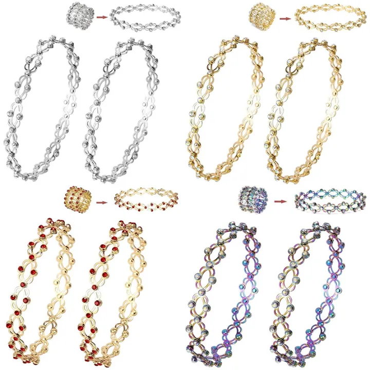 1%20Pc%204%20Colors%20Transforming%20Bracelet%20Ring%202-In-1%20Adjustable%20Retractable%20For%20Women%20Banquet%20Daily%20Wear%20Jewelry%20-%20Image%202