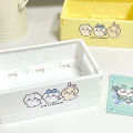 1PC Cartoon Girl Stationery Hair Clip Foldable Box Chikawa Hachiware Usagi Anime Kawaii Desktop Portable Storage Box Cosmetic.