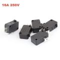 3Pcs- Micro Limit Switch 16A 250VAC SPDT 3 Pin KW7-0 KW7 T125 5E4 Common Terminal Press Lever Switch For Microwave Oven Game Machines Electric Cookers Blender. 