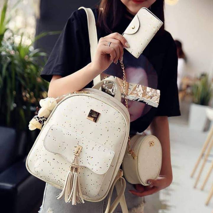 Stylish Women Backpack Bag Set