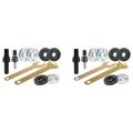 2X Drill Angle Grinder Adapter with Flange Nut Parts Set,6Set Replacement Grinder Flange Nuts and Wrench Conversion Tool.