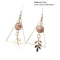 Charm Earrings Eco-friendly Fashion Hollow Out Triangle Hook Earrings. 