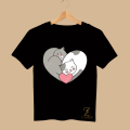 Half Sleeve Printed T-shirt For Men and Women.