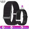 LIGE brand screenless smartwatch for men and women, outdoor sports and fitness, heart rate monitor 1ATM, waterproof.