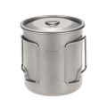 420ml Titanium Water Cup Picnic Camping Mug with Lid. 