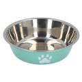 Stainless Steel Pet Bowl Noise Proof Rust Resistant Stainless Steel Cat Dog Bowl Versatile for Home Indoor.