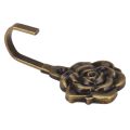 JOUYI 8Pcs Metal Rose Flower Curtain Tie Back Tieback Holders Wall Hooks Decor. 