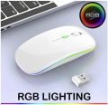 Rechargeable Wireless Rgb Waterproof Optical Mouse For Pc And Laptop Gamer Dual Model 2.4Ghz Mouse - Versatile And Waterproof Wireless Gaming Mouse.