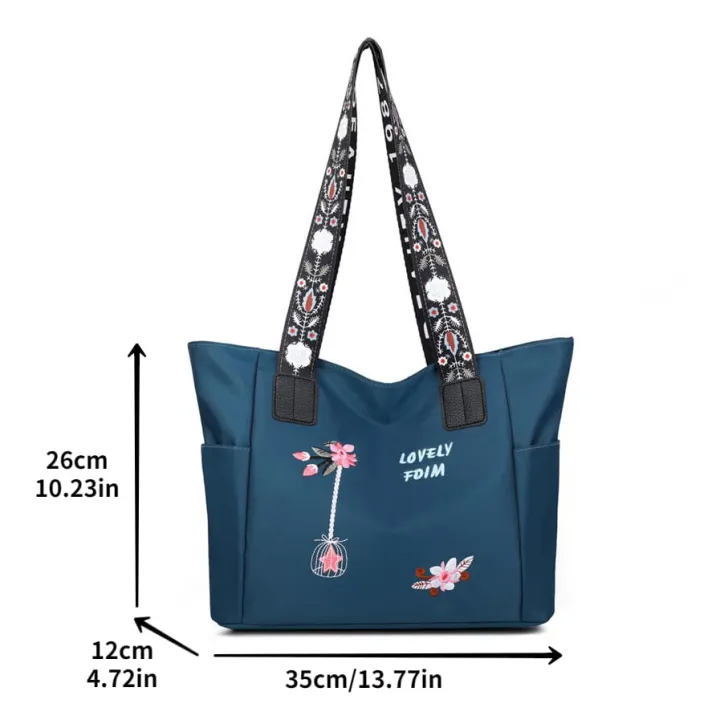 Flower%20Print%20Large-capacity%20Tote%20Bag,%20Trendy%20Shoulder%20Bag%20For%20Work,%20Zipper%20Handbag%20With%20Flower%20Print%20Shoulder%20Straps%20-%20Image%206