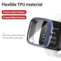 【Sandmdm】 Flexible Scratch-resistant Matte Tpu Cover for Fitbit Versa 3 2 Sense Smart Watch Case Screen Protector Shell Thin Bumper. 