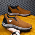 Plus Size Men's Shoes Autumn and Winter Low-Top Outdoor Climbing Boots Leisure Sports Slip-on Lazy Shoes. 