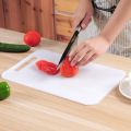 Medium Size Kitchen Rectangular Plastic White Cutting Chopping Board Fruit Vegetable Cutter Board. 