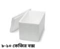 Foam box/ice cool box 8-10 kg, most small box for carrying fish/meat/frozen food with random color taping tape.