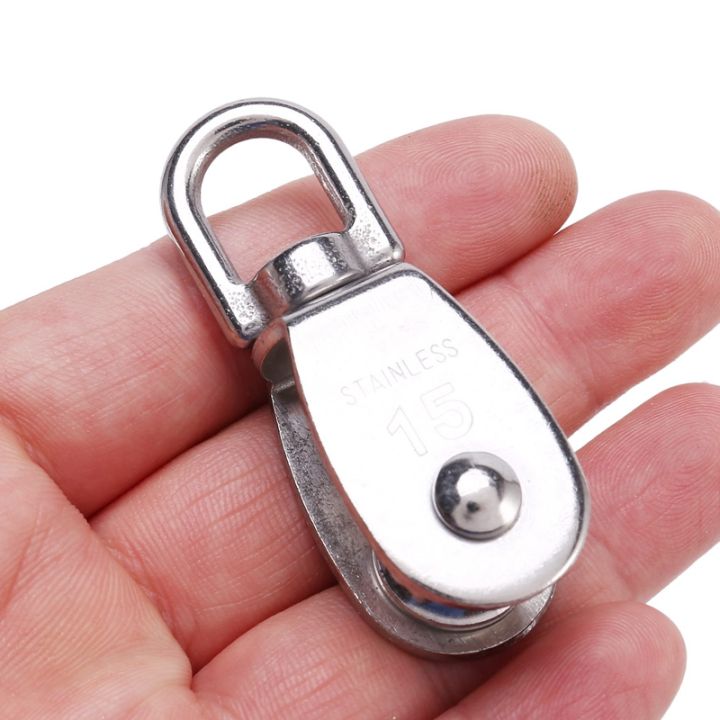 SRIWEN%20Crane%20Pulley%20Block%20M15%20Lifting%20Crane%20Swivel%20Hook%20Single%20Pulley%20Block%20Hanging%20Wire%20Towing%20Wheel%2020Pcs%20-%20Image%205