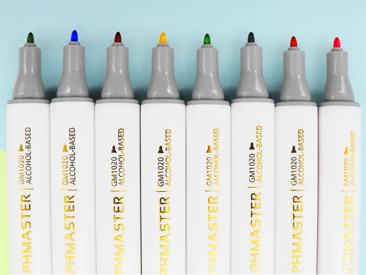 Graphmaster%20Alcohol%20Marker%20Chisel%20&%20Fine%20Tip%20%7C%20Pack%20of%2012%20-%20Image%203