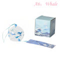 Japanese Wind Bell Japan Wind Chimes Handmade Glass Furin Home Decors Spa Kitchen Office Decor Sakura Cherry Blossom Pattern Demoo. 