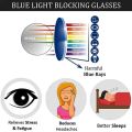 New wayfarer shape frameUV 420 ANTI BLUE CUT Lens Glass Anti Blue Light Computer Glasses Men Women Blue Light Blocking Eyewear Radiation Protection Gaming Eyeglass Frame. 