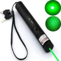 Green Laser Pointer with On/Off Lock (532 nm, Green) Party Pen Disco Light 5 Mile with Battery Indoor and Outdoor Black.