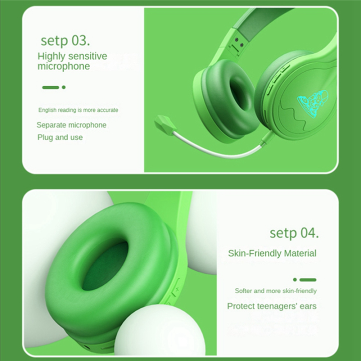 Bluetooth%20Headset%20Silicone%20with%2085DB%20Volume%20Limited%20Hearing%20Protection%20Headphones%20Without%20Microphone%20Green%20-%20Image%208