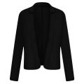 Open front Cardigan Fashionable Notched Notched collar Coat Daily work wear Collar Shirt for Office attire Formal occasions. 