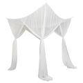 Fine Mesh 4 Corner Post Bed Canopy Hanging Bed Curtain Drape 210x190x240cm. 