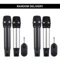 Professional UHF Wireless Microphone System Handheld Cordless Microphone Receiver Rechargeable Mic 16 Channels for Video Live.