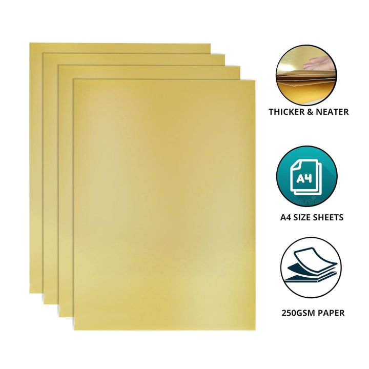 White%20Gold%20Business%20Card%20Print%20Paper%20-%2010%20pcs%20A4%20Size%20300gsm%20-%20Image%202